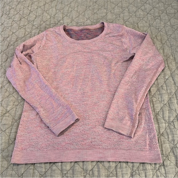 Lululemon swiftly relaxed long sleeve - pink dot - Picture 1 of 1
